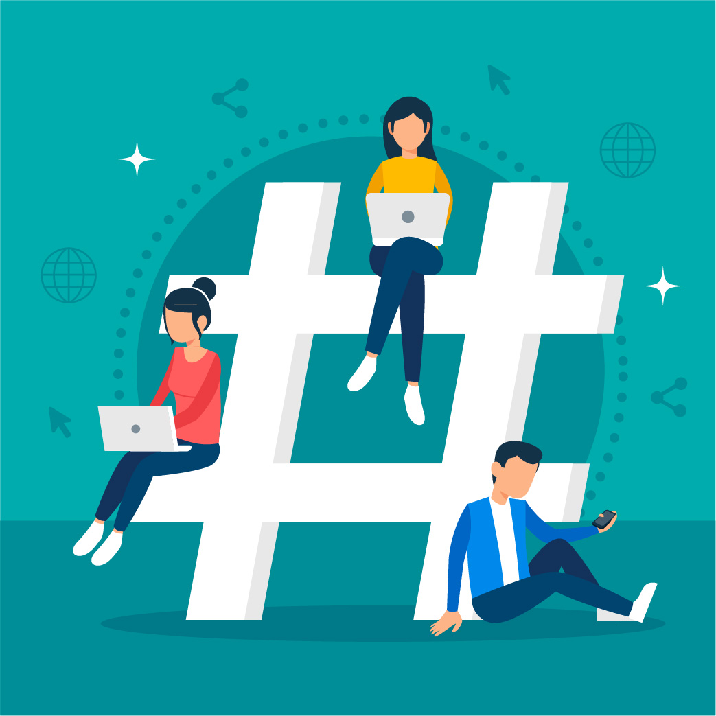 A Hashtag tem como objetivo direcionar os utilizadores para uma página com publicações sobre o mesmo tema, permitindo ainda filtrar as nossas pesquisas indo ao encontro do que procuramos.